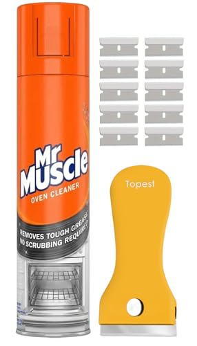 Oven Cleaner Spray (1X 300 ML Bottle) + Oven Cleaning Tool | Heavy Duty Oven Cleaner | Complete Oven Cleaning Kit | Removes Tough Grease and Burnt-on Food