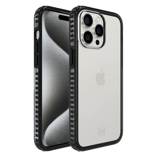 Coque antichoc iPhone 15 Pro Max Incipio Grip MagSafe noir transparent
