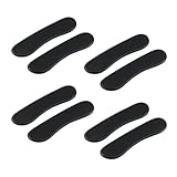 HEVSTIL 8-Pack Long Strip Drum Silencers Pads Soft Clear Drum Dampeners Gels Silicone Gel Pads Drum Mute for Drums Cymbals Tone Control(Black)