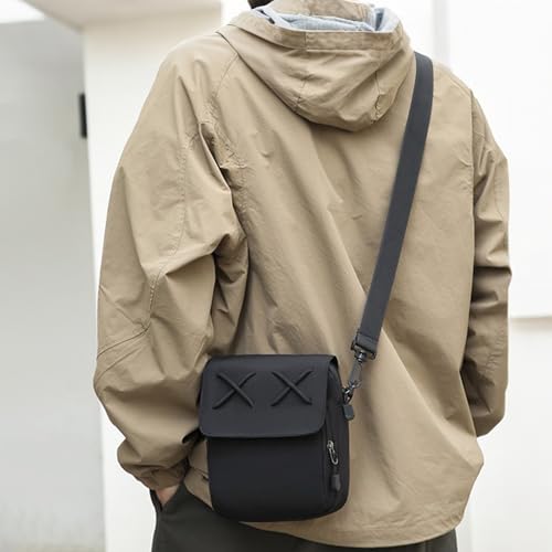 Cute Crossbody Bag, Nylon Shoulder Messenger Bag, Casual Tote Crossbody Purse Handbags,Black