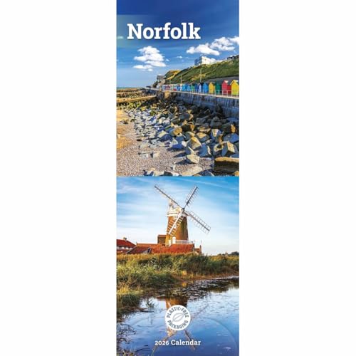 Carousel Worldwide, Norfolk 2026 Slim Wall Calendar
