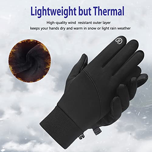 Winter Thermal Gloves - Windproof Water-Resistant Anti-Slip Touch Screen Cycling Gloves for Men Women Hiking Climbing Riding Bike Outdoor Sports - Image 3
