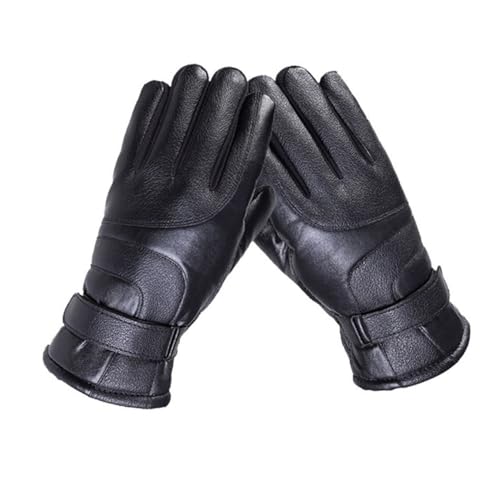FRCOLOR 1 Par Guantes de Motocicletas a Prueba de Viento cálidos Guantes de Montar Guantes cálidos para Conducir Guantes de Ciclismo Engranaje de Motocicleta Guantes de Bicicleta Negro