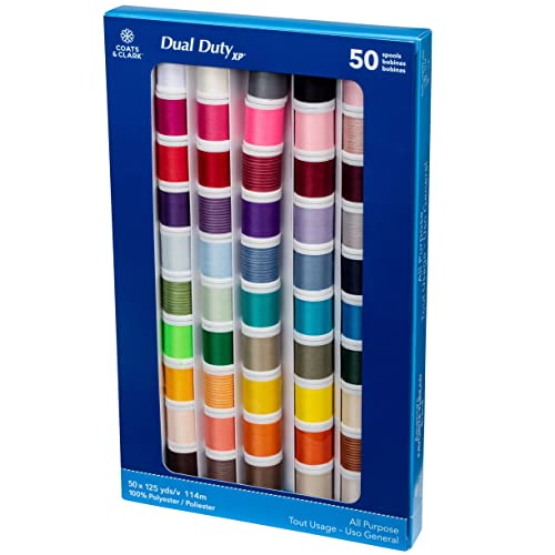 Set de 50 carretes multicolor de hilo para coser miniatura 3