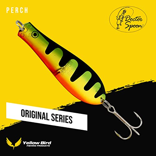 Doctor Spoons Orginal Fishing Lures Series - Made In Usa - Saltwater & Freshwater - Eagle Claw Hook - Walleye, Bass, Northern, Pike, Salmon, Trout, Striper & More - Casting, Jigging, Trolling 5 Pack #TOP1