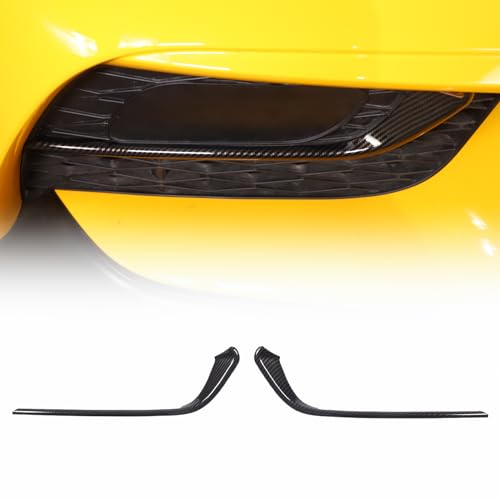 Light Fog Light Trim Front Fog Light Cover Eyebrow Cover Trim Frame Exterior Decoration Compatible with Toyota Supra GR A90 A91 MK5 2019-2022, Supra AccessoriesCovers (carbon fiber pattern)