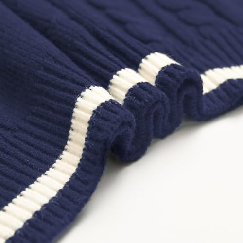 Image of Sweater Vest Women,Sleeveless V Neck Argyle Plaid Long Preppy Loose Knitted Casual School Sweaters Tank Top