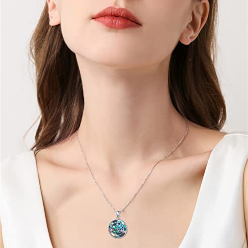 DAOCHONG Sigil of Lilith Necklace S925 Sterling Silver Sigil of Lilith Pendant Necklace Gifts for Women Rolo Chain 18+2 inches2