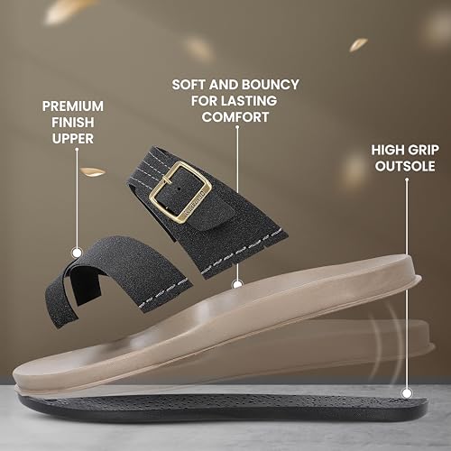 Image of WALKAROO Comfort Sandal For Men's|CloudStep Dual-Density PU Sole - Ultimate Comfort|Stylish Casual Wear|WE1353