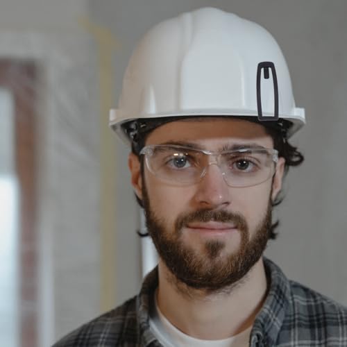 Hebilla para gafas de esquí contra caídas: clip de casco negro muy resistente 6