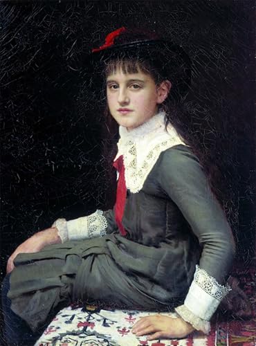 Tableau Portrait de Varvara Lemokh pour Décoration Murale de Salon