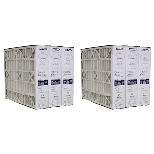Trion 3 Pack Pleated Air Filter, Air Bear MERV 11 for HVAC/Furnace, 20x25x5 in.