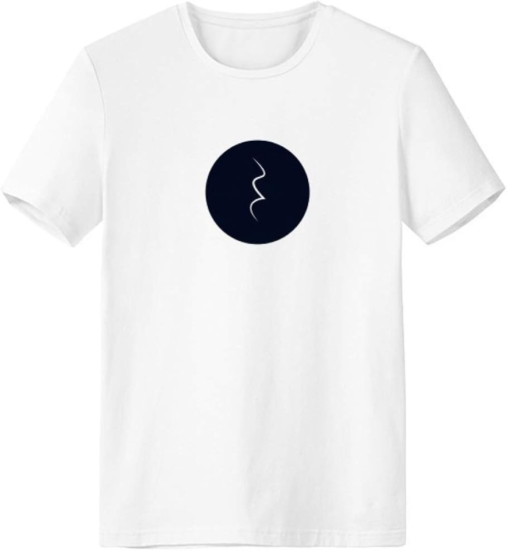 White Music Quarter Rest Black T-Shirt Workwear Pocket Short