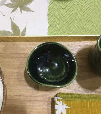 Amazon.co.jp: せともの市場 ぐい呑み 瀬戸織部 酒器 ぐいのみ 織部焼