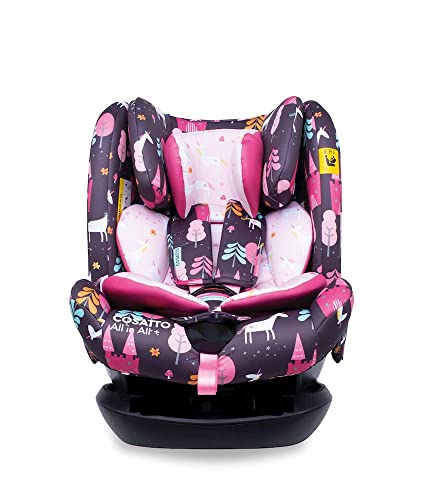 Cosatto All in All + Baby to Child Car Seat - Group 0+123, 0-36 kg, 0-12 years, ISOFIX, Extended Rear Facing, Anti-Escape, Reclines (Unicorn Land) Cover