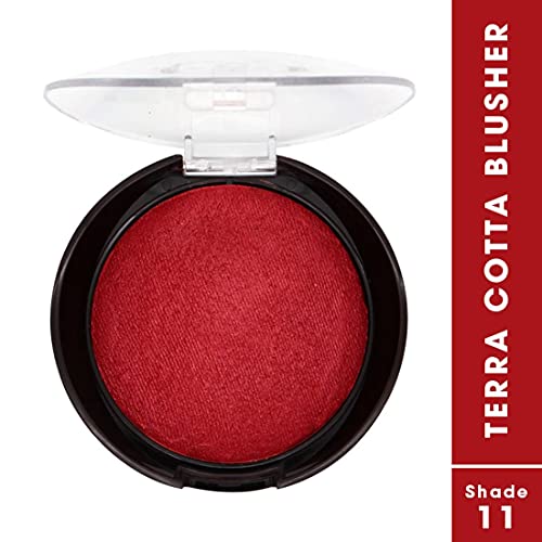 Image of FASHION COLOUR Waterproof Tera Cotta Blusher | Long Lasting, Lightweight Makeup Blusher for Face | Excellent Blending Powder | Creamy | 16g | Shade 11