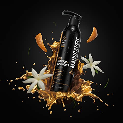 Manscaped® 2 In 1 Shampoo & Conditioner, Ultrapremium Formula Infused With Sea Kelp, Coconut Water, Aloe For Nourishing And Hydrating Hair (16 Oz) #TOP3