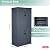 30 Cubic Ft. Vertical Resin Outdoor Storage Shed with Lockable Double Doors,Tall Storage Cabinet with 4 Shelves, Weather-Resistant Multi-Wall Panels,Storage Shed for Patio, Garden, Yard, Grey