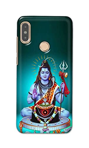 Image of PRINTFIDAA Printed Hard Back Cover Case for Mi Redmi Note 5 Pro Back Cover (Lord Shiva) -1803