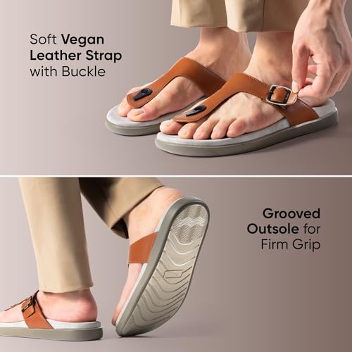 Image of Frido Cloud Comfort Sandal For Men | Soft Ortho Care Arch Support for Pain Relief, Anti-Skid Sole Diabetic & Orthopaedic Footwear With Bounce Back Cushion for All-Day Comfort