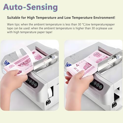 Rilegatrice per banconote con funzione di conteggio e schermo LCD per raggruppamento e impacchettamento efficienti, design compatto