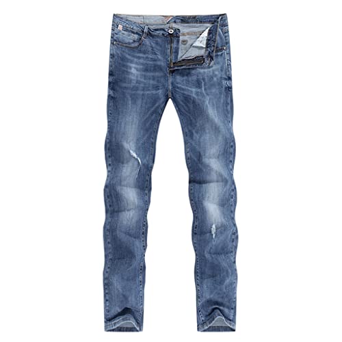 Jean déchiré slim fit en denim premium ultrathin pantalon streetwear haute finition