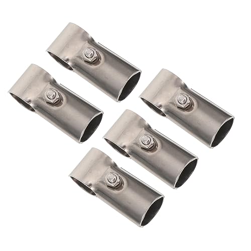 HOODANCOS 5Pcs Wardrobe Extension Connector Heavy Duty Curtain Rod Clothes Rail Connector for Easy Installation Closets Bathrooms and Laundry Rooms