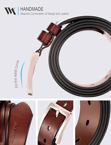 WOLFANT 1.5" Full Grain Leather Belt for Men,100% Italian Real Solid Leather3
