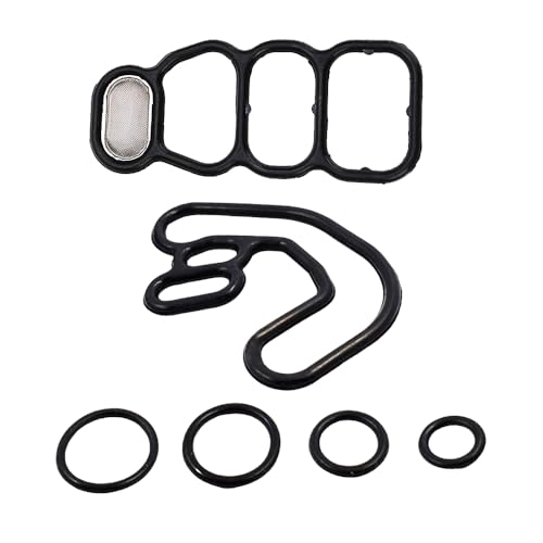 Image of DSkoiph Head Cylinder Solenoid Valve Gasket Set Replacement Compatible with Honda Accord Odyssey Pilot (15810-RKB-J01 (15826-RDV-J01))
