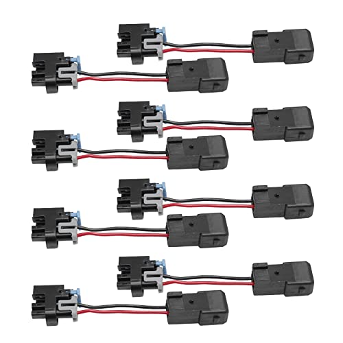 8Pcs Fuel Injector Wiring Harness Connectors Compatible With Lq4 Lq9 4.8 5.3 6.0 Delphi Injectors Into Ls1 Lt1 Ev1 #TOP8