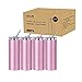 PYD Life Sublimation Blank Glitter Skinny Tumbler Pink 20 OZ Straight Stainless Steel Coffee Cups with Lid and Metal Straw for Tumbler Heat Press Sublimation Oven Printing 4 Pack