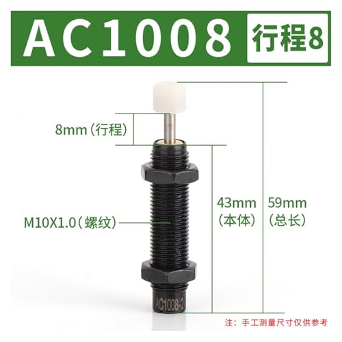 Tampon hydraulique AC0806 pour éliminer les vibrations de vérin
