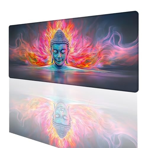 Tapis de souris grand format paysage zen pour aménager un espace de travail calme