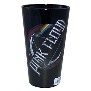 JUST FUNKY OFFICIAL Pink Floyd ‘Dark Side of the Moon’ PREMIUM Pint/Beer Glass – Novelty Drinking Glasses Kids/Adults Gifts Toys (16oz)