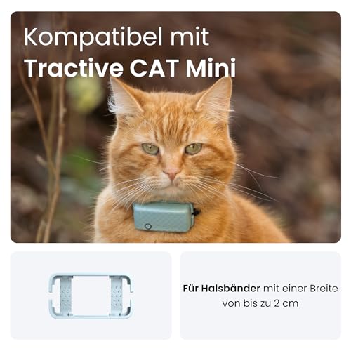 Tractive Befestigungsklammern (2 STK.) für den CAT Mini GPS Tracker für Katzen für sichere Abenteuer