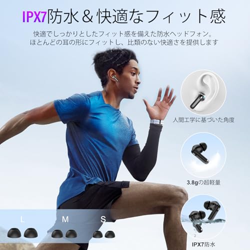 Thunelec bluetooth ワイヤレスイヤホン【2025年最新多機能タッチスクリーンとANC搭載】 の商品画像 4