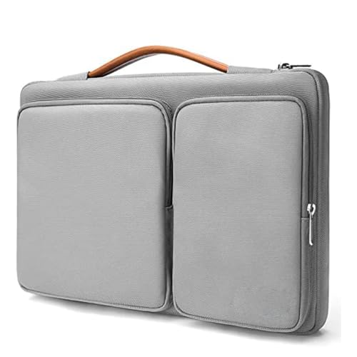 Image of MOCA 360 Protective Laptop Sleeve 13.3 14 Inch for MacBook Pro 14 M1 Pro M1 Max 2021 A2442 Surface Laptop Studio Surface Book 3 2 ASUS VivoBook ZenBook Slim Case (13.3-14 Inch,Grey)