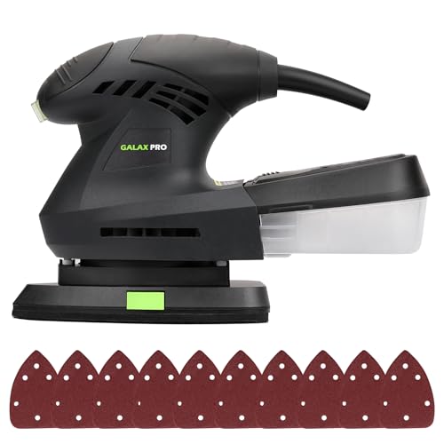 GALAX PRO 200W Detail Sander - 12000 OPM Electric Orbital Sander Paired with Dust Collection and 10 Pieces of Sandpaper - Image 4