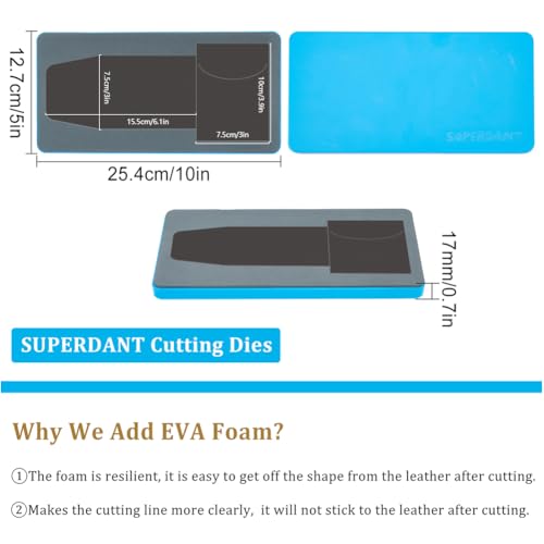 SUPERDANT Square Card Holder Cutting Dies for Wallets and Credit Cards