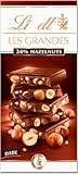 5 x Lindat Les Grandes Dark Chocolate Bar with Whole Hazelnuts, 150g – Premium Swiss Dark Chocolate with Crunchy Nuts