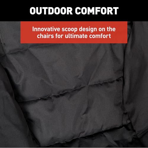 Image of Lippert Baja Overlanding 3-Piece Chair & Table Set, 600-Denier Polyester Folding Chairs, Dual Cupholders, Innovative Scoop for Ultimate Comfort, Fold-up Convenience - 2023053719