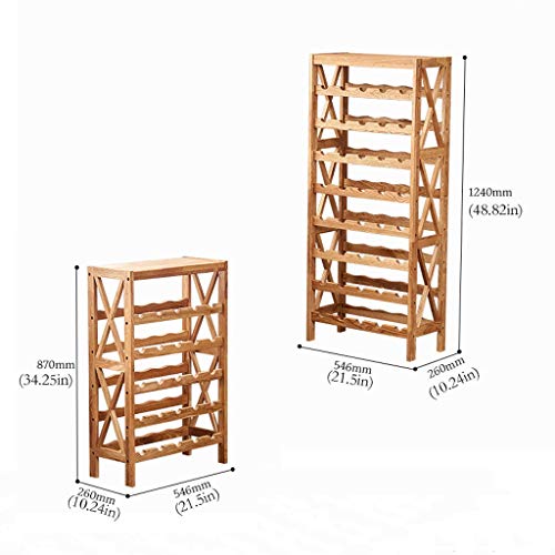Soporte para botellas de vino de madera para mesa miniatura 2