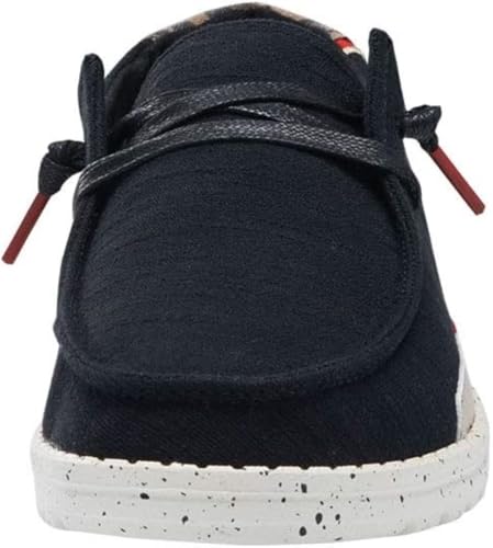 Image of HEYDUDE Wendy Stretch Canvas Women's Shoes, Women's Slip-on Loafers, Comfortable & Light-Weight