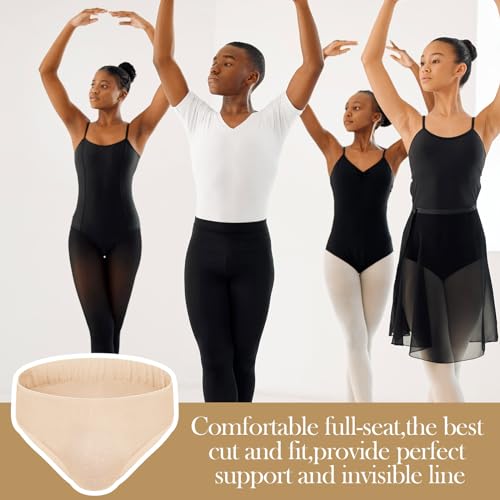 2 Pcs Men's Full Seat Dance Belt Elastic Dance Underwear for Men Brief for Male Ballet Cosplay4