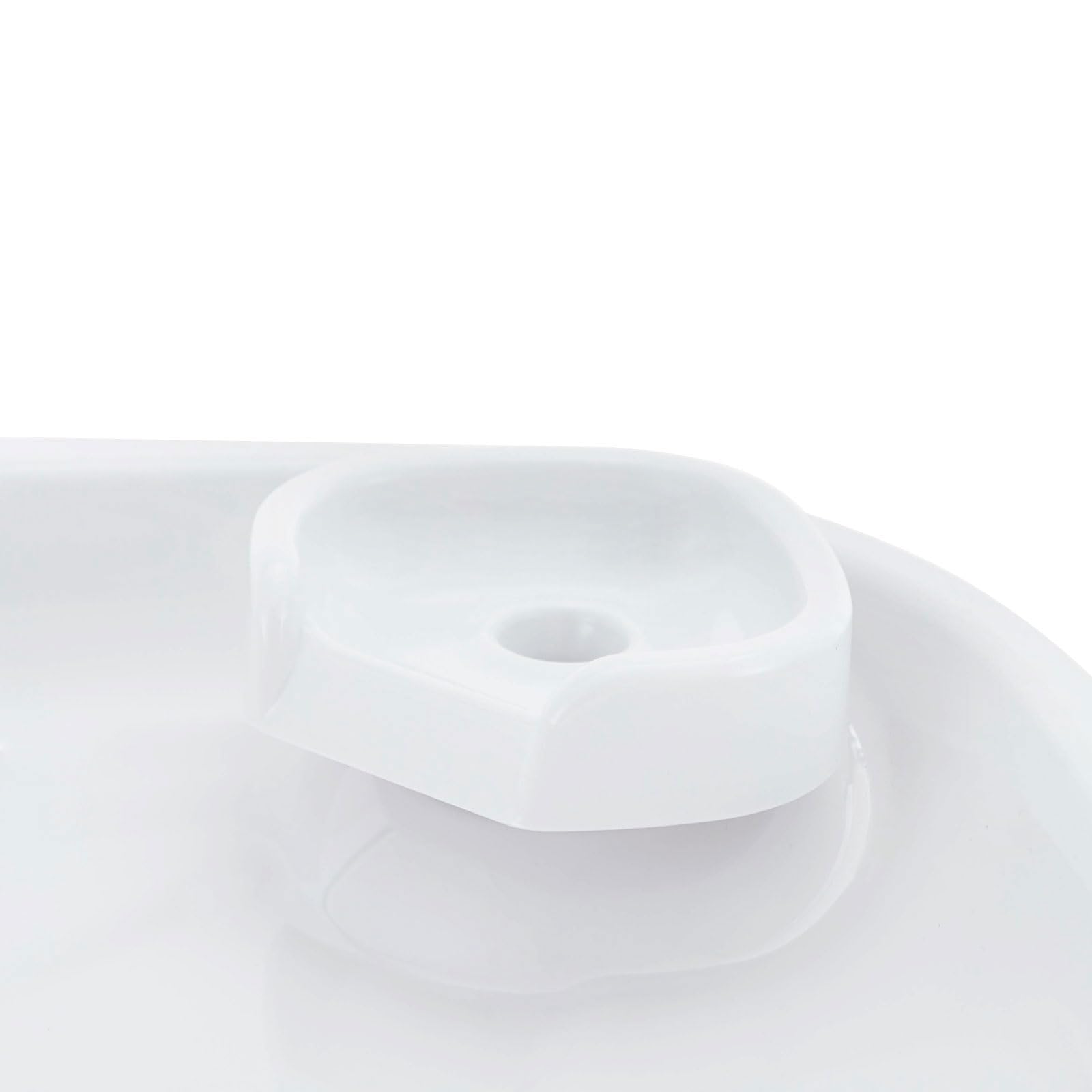 Fuente de agua para gatos, 7 L, 30 dB, extremadamente silenciosa, dispensador de agua con cable, higiénico y fácil de limpiar, para varias mascotas, color blanco
