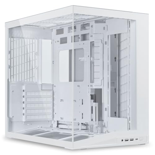 Lian Li O11 Dynamic Mini V2 PC Case White | Compact ATX Mid Tower with Dual-Chamber Design, Tempered Glass and Modular Layout
