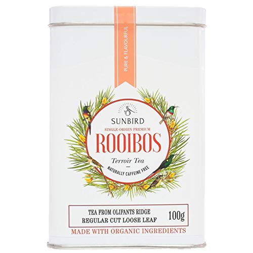 Sunbird Rooibos Olifants Ridge - Rooibostee Nature - Ganze Blätter - Reich an Antioxidantien - Koffeinfrei - Relaxant - Entgifter - Gesunder Tee - Aluminiumdose 100 g Cover