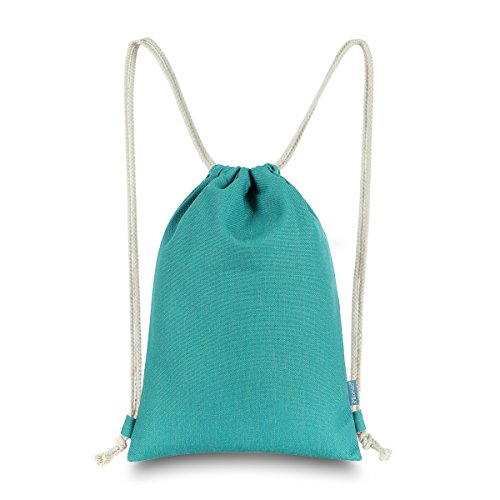 Miomao Drawstring Rucksack Dahlien-Design – Leinen-Canvas, 33x45 Cm, Mit Innentasche