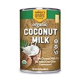 Nature's Greatest Foods Organic Coconut Milk - 13.5 oz, No Guar Gum, No Preservatives Gluten-Free, Vegan and Kosher - 17-19% Coconut Milk Fat, Unsweetened (12-Pack)