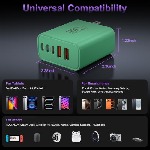 Image of USB C Charger Block Fast Charging, 60W Phone Charger USBC Wall Plug Adapter